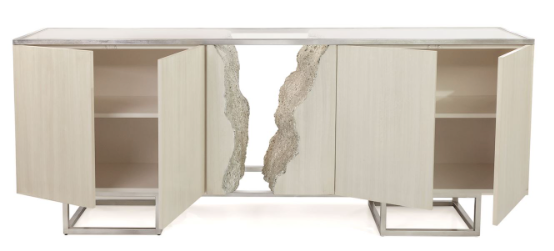 John Richard Terra Four Door Credenza White