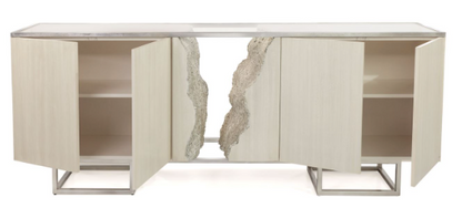 John Richard Terra Four Door Credenza White