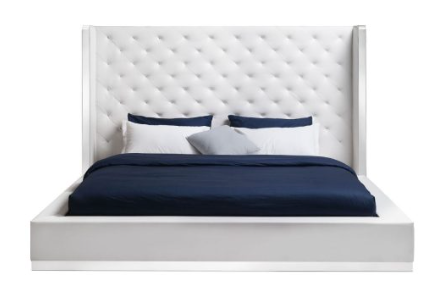 Arego King Bed White
