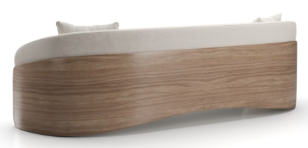 Caracole Fleur Wood Back Sofa