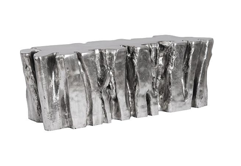 Freeform Root Bench, Silver Leaf