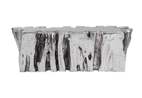 Freeform Root Bench, Silver Leaf