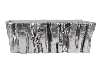 Freeform Root Bench, Silver Leaf