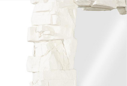 Rocky Ridge Dress Mirror, White Stone