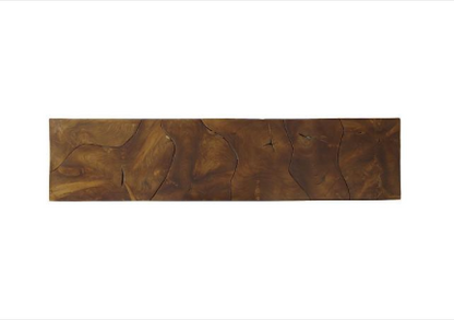 Teak Slice Console, Natural