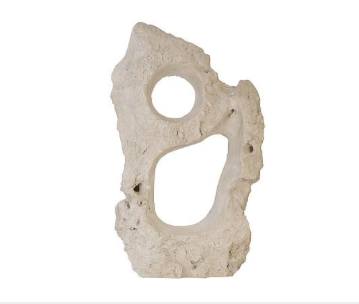 Colossal Cast Stone Sculpture, Double Hole, Roman Stone