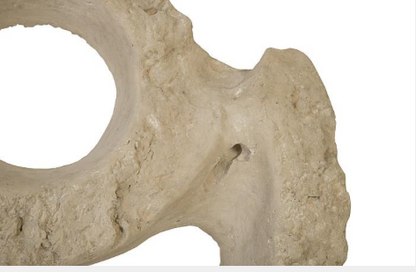 Colossal Cast Stone Sculpture, Double Hole, Roman Stone