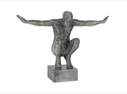 Outstretched Arms Sculpture, Aluminum, Large