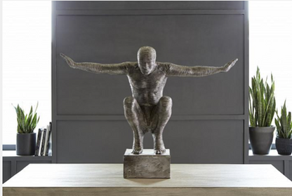 Outstretched Arms Sculpture, Aluminum, Large