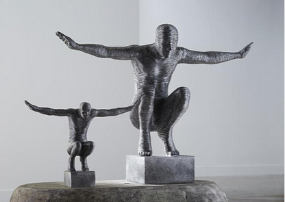 Outstretched Arms Sculpture, Aluminum, Small