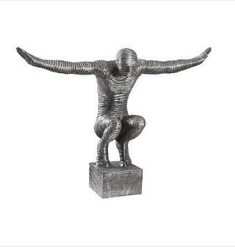 Outstretched Arms Sculpture, Aluminum, Small