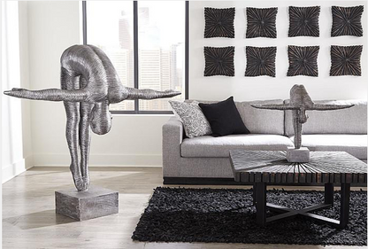 Diving Sculpture, Aluminum, Large
