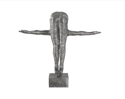 Diving Sculpture, Aluminum, Large