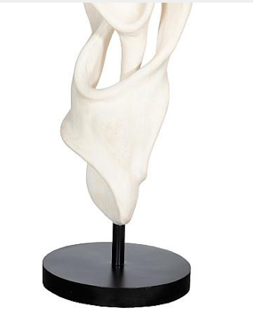 Cast Dancing Sculpture, Coupé, Faux Bleached