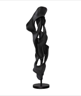 Cast Dancing Sculpture, Coupé, Charcoal Black