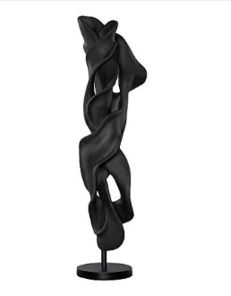 Cast Dancing Sculpture, Coupé, Charcoal Black