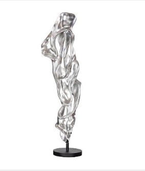 Cast Dancing Sculpture, Coupé, Silver Leaf