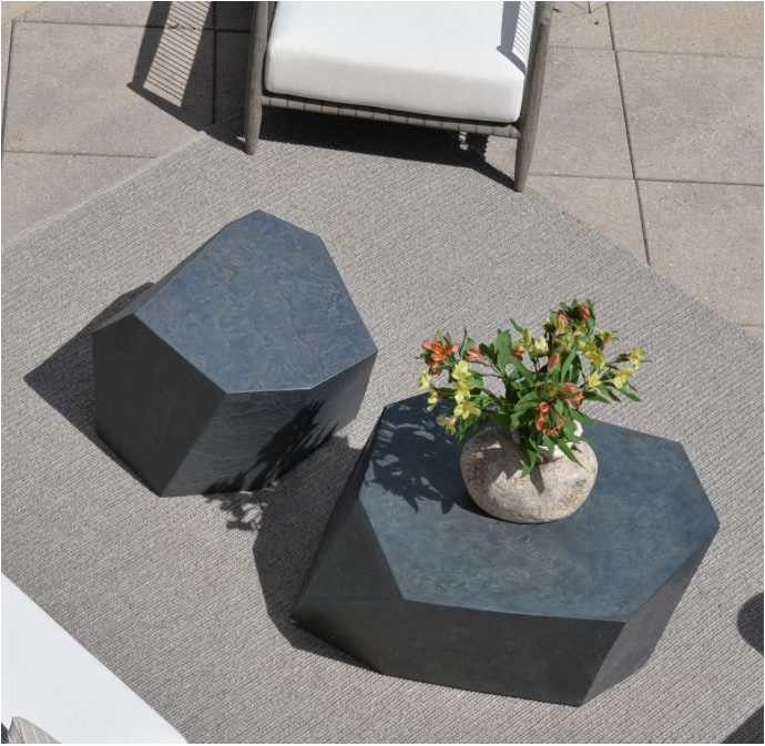 Outdoor/Indoor Side Table, Slate