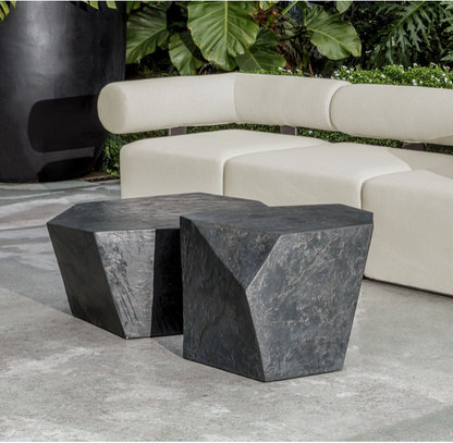 Outdoor/Indoor Side Table, Slate