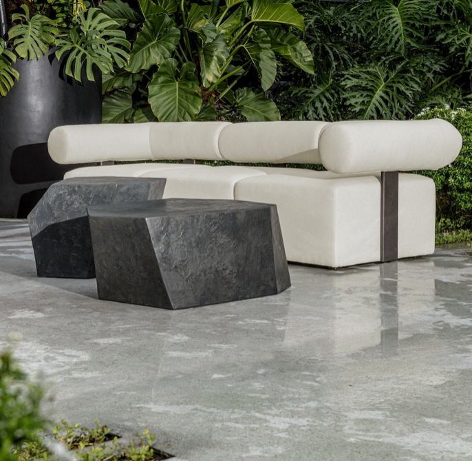 Outdoor/Indoor Side Table, Slate