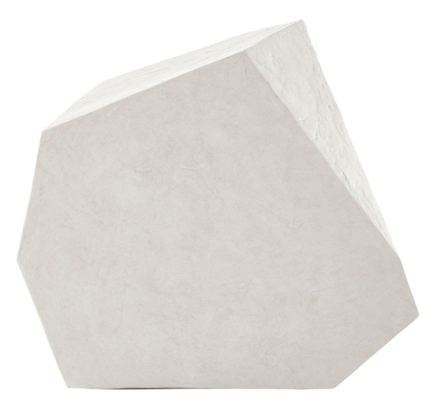 Outdoor/Indoor Side Table, Limestone