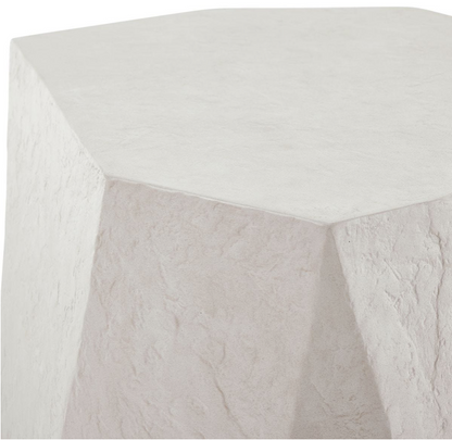 Outdoor/Indoor Side Table, Limestone
