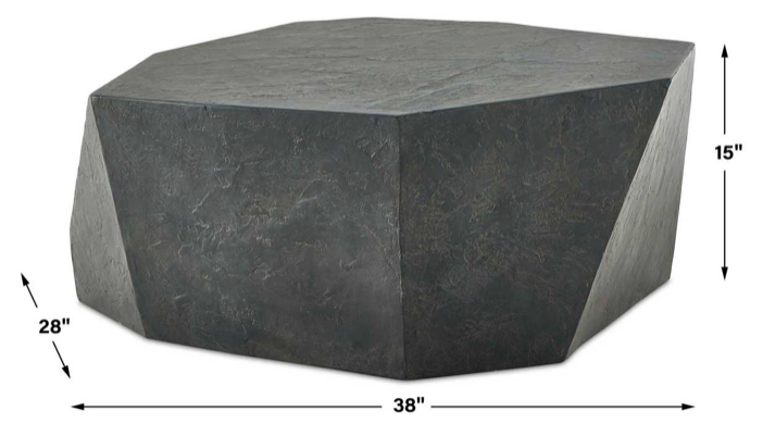 Outdoor/Indoor Coffee Table, Slate