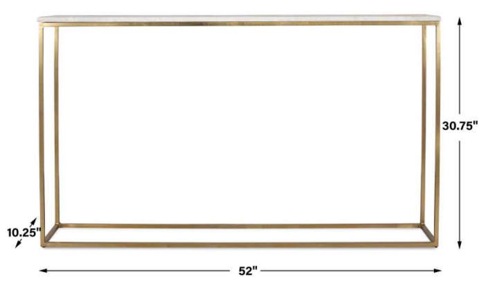 Classic White Marble Console