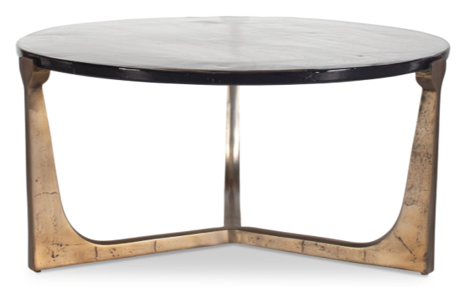 Brass & Glass Outdoor/Indoor Coffee Table