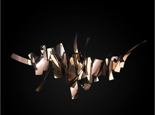 Spectrum Metal Wall Art Rose Gold