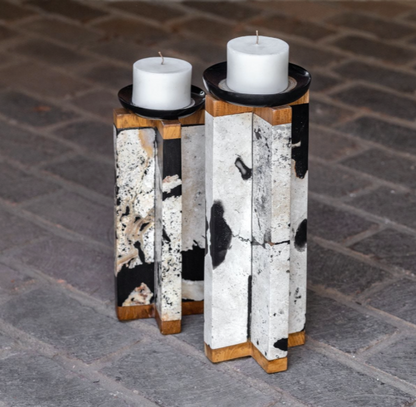 Illini Candleholders, S/2