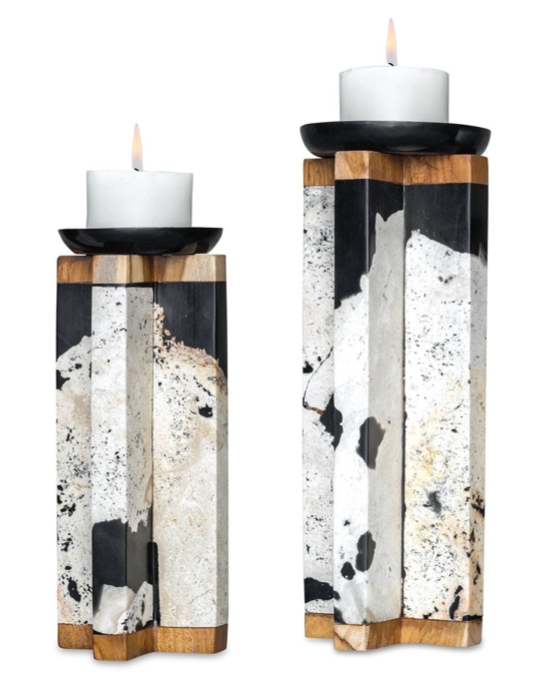 Illini Candleholders, S/2