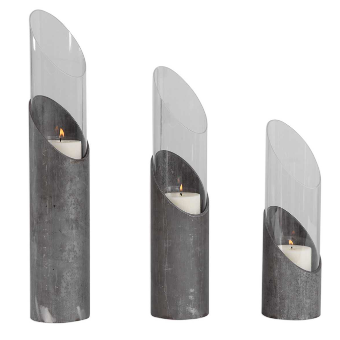 Karter Candleholders, S/3