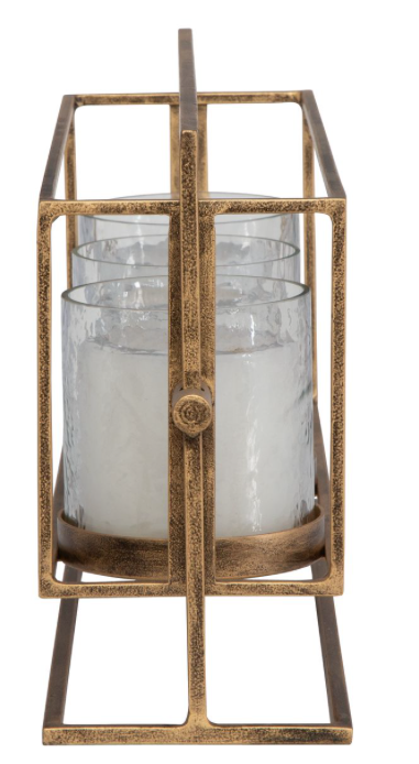 Wenman Triple Candleholder, Gold