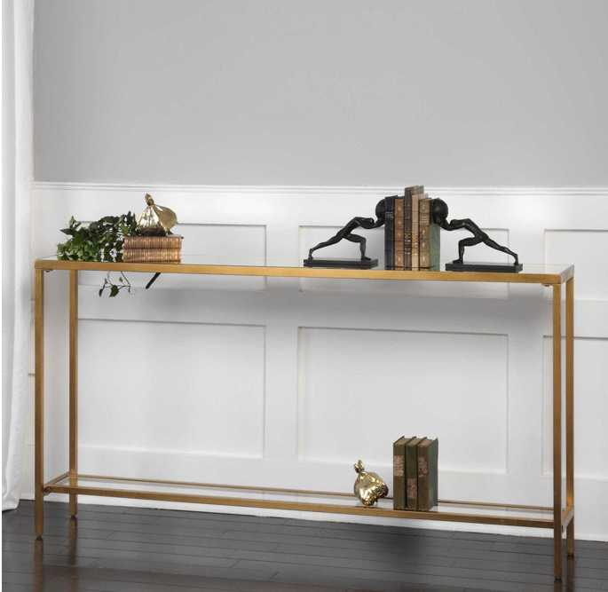 Hayley Console Table, Gold
