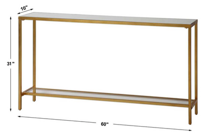 Hayley Console Table, Gold