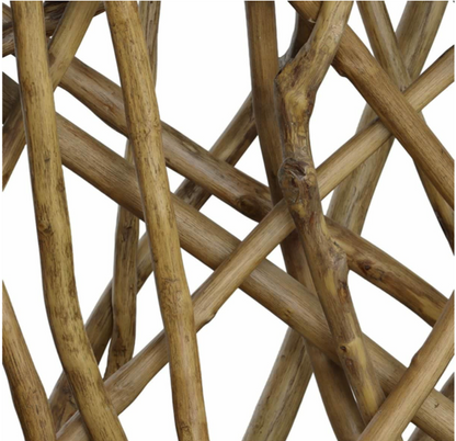 Teak Maze Console Table