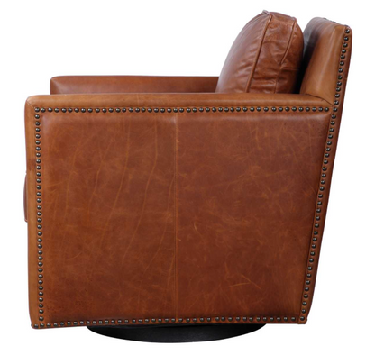 Roosevelt Swivel Chair - Cognac