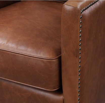 Roosevelt Swivel Chair - Cognac