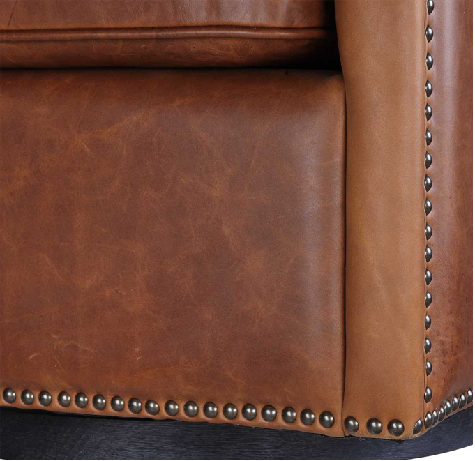 Roosevelt Swivel Chair - Cognac