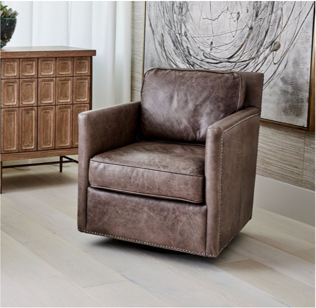 Roosevelt Swivel Chair - Smoke