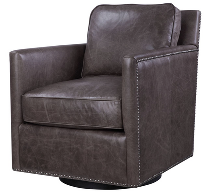 Roosevelt Swivel Chair - Smoke