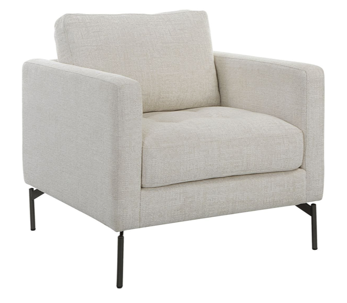 Ventura Chair - Ivory Chenille