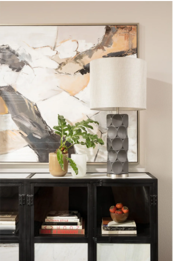 Rutherford Charcoal Table Lamp