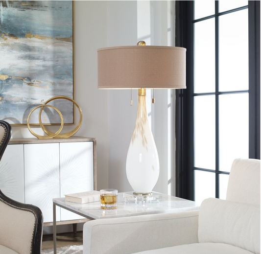 Cardoni Table Lamp, White