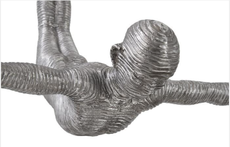 Diving Wall Sculpture, Aluminum, Small