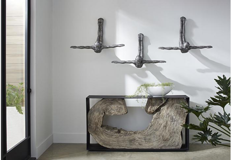 Diving Wall Sculpture, Aluminum, Small