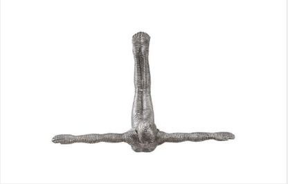 Diving Wall Sculpture, Aluminum, Small
