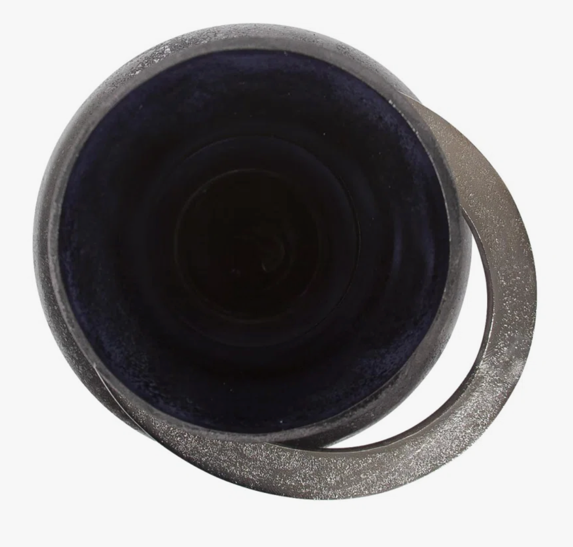Large Black Lare Glass Vase