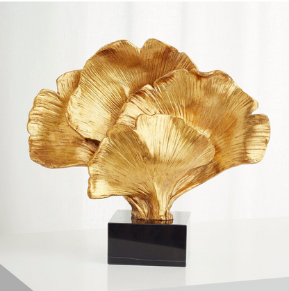 Gilded Bloom Sculpture | Gold